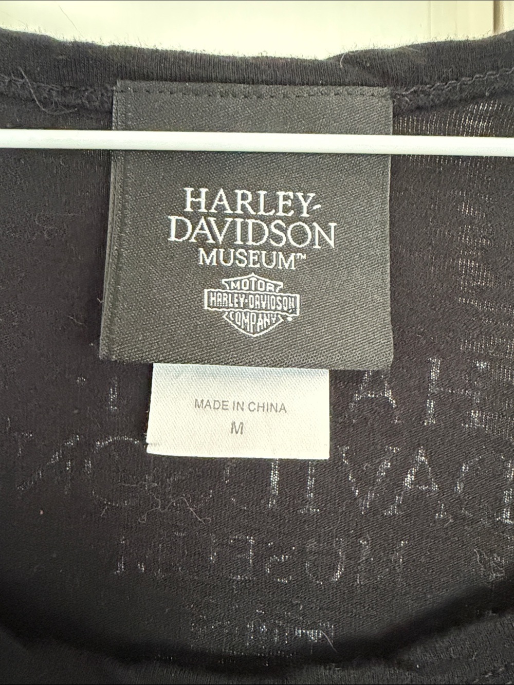 Harley-Davidson Black Rhinestone 110th Anniversary Tee - Picture 2 of 4